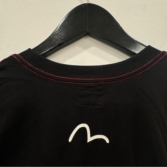 Evisu Lucky Black Graphic Red T-Shirt Size XXL - Picture 7 of 7